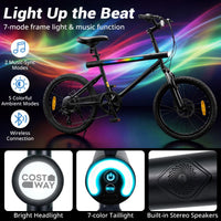 6-Speed Commuter Bicycle with Stereo Speakers and 2 Disc Brakes