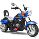 6V Kids Motorcycle 3-Wheel with Headlight and Horn White