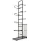 7-Tier Basketball Ball Storage Rack with 7 Removable Rods and Baskets