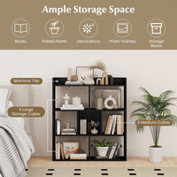 7-cube 3-tier Open Storage Shelf with Anti-tipping Kits for Living Room