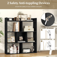 7-cube 3-tier Open Storage Shelf with Anti-tipping Kits for Living Room