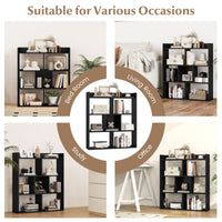 7-cube 3-tier Open Storage Shelf with Anti-tipping Kits for Living Room