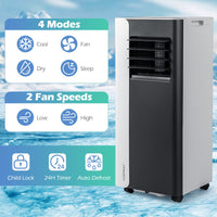 7000 BTU Portable Air Conditioner 3-in-1 with Fan and Dehumidifier