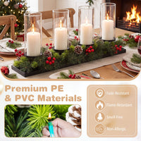 70cm Foldable Christmas Candle Holder Centerpiece with 4 Candle Trays