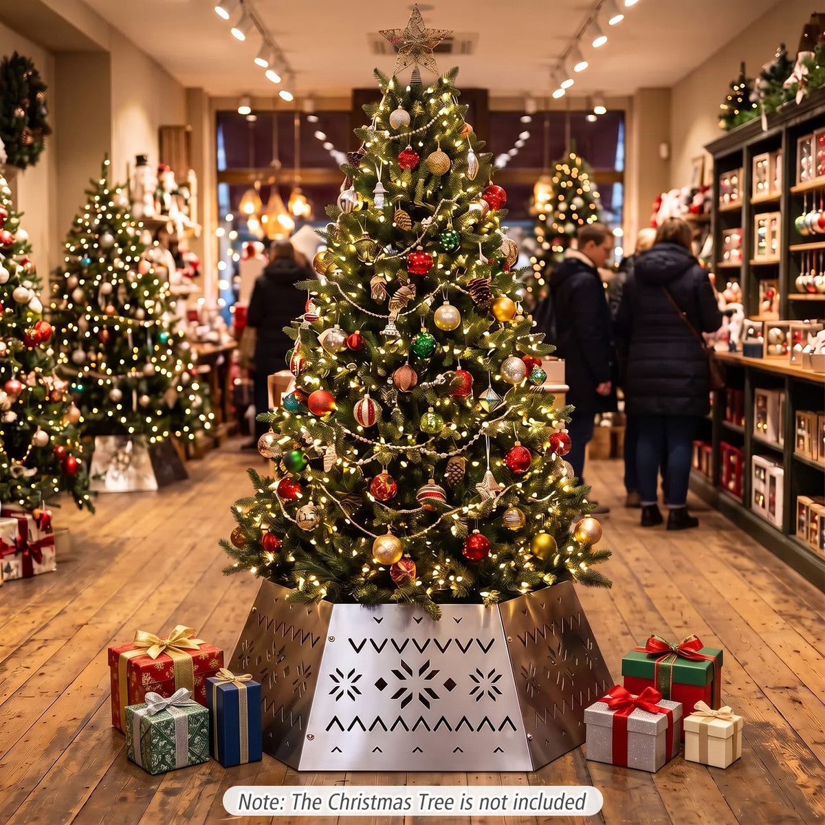 71 cm Metal Christmas Tree Collar Basket Fits up to 305 cm Christmas Tree