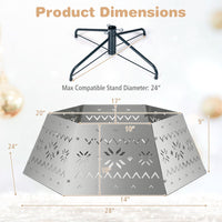 71 cm Metal Christmas Tree Collar Basket Fits up to 305 cm Christmas Tree