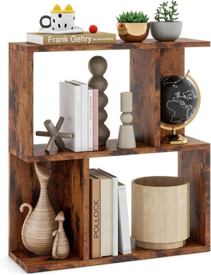 3-Tier Bookshelf, Display Shelf for Small Space