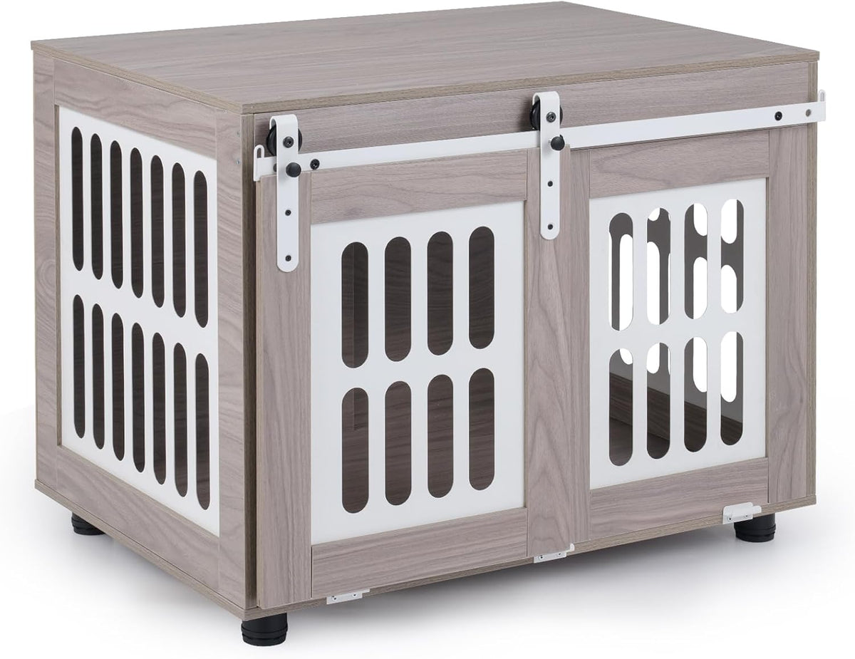 80 cm Dog Crate Furniture, Heavy Duty Indoor Wooden Dog Kennel