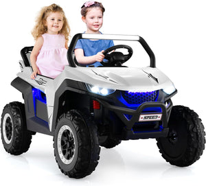 2-Seater Ride on Car, 12V Electric UTV w/Remote Control, Spring Suspension, High/Low Speed