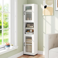 Giantex Tall Bathroom Storage Cabinet, 170 cm H Freestanding Storage Organizer