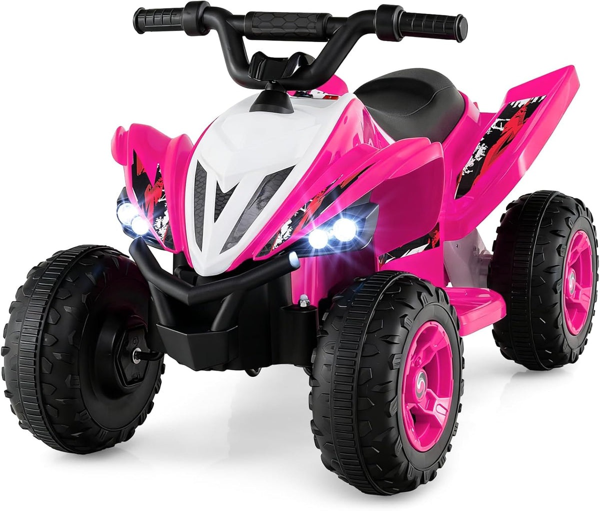 Kids Ride On ATV 12V 4-Wheeler Quad Electric Vehicle w/LED Lights