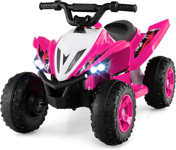 Kids Ride On ATV 12V 4-Wheeler Quad Electric Vehicle w/LED Lights