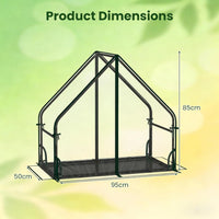 Mini Green House with Waterproof Bottom Mat, Outdoor Portable Green House with Sturdy Metal Frame