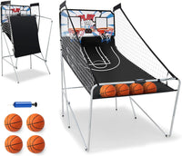 Basketball Arcade Game, Foldable Basketball Game W/Electric LED Digital Scoring System