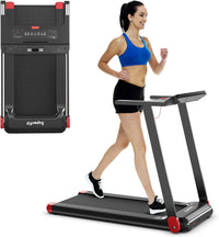 Folding Treadmill, Max 12.0 km/h, 2.25HP Electric Walking Pad, Compact Running Jogging Machine w/ 12 Preset Programs