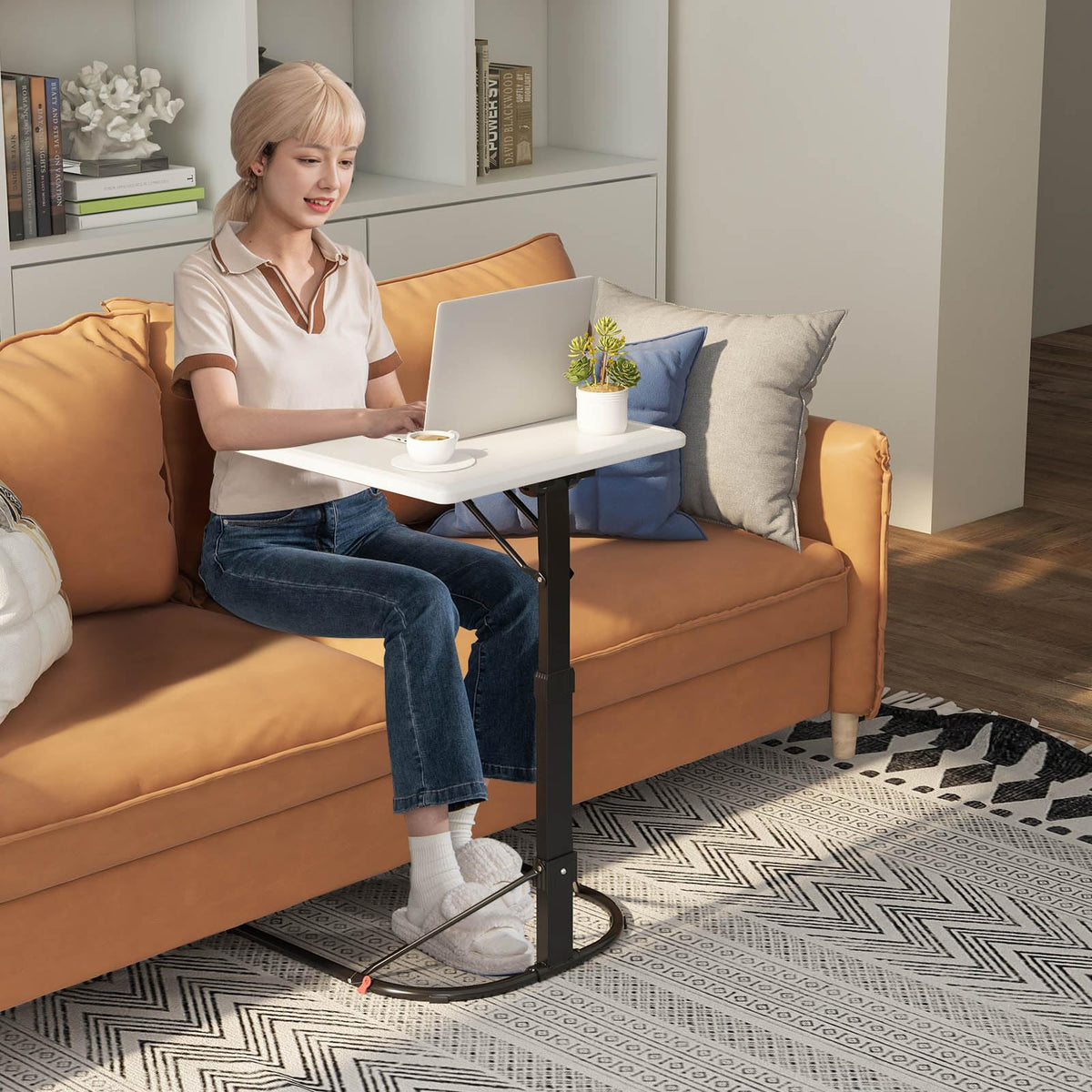 Giantex Height Adjustable C-shaped Laptop Desk