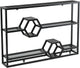 Giantex 3-Tier Metal Wall Mounted Wine Rack with Glass Holder