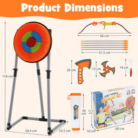 4 in 1 Throwing Target Set, Kids Throwing Game w/Bristle Target