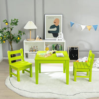 3-Piece All-Weather Kids Table & Chairs Set for Home & Backyard