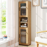 Giantex Tall Bathroom Storage Cabinet, 170 cm H Freestanding Storage Organizer