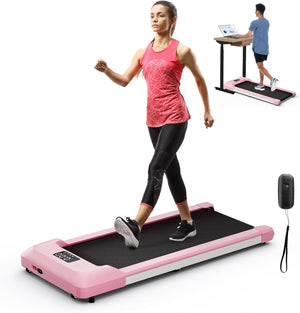 Under Desk Treadmill with Remote Control and LED Display for Home and Office