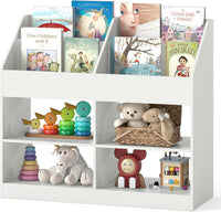 3-Tier Kids Bookshelf, Toy Storage Organizer Shelf w/Display Rack