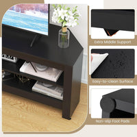 Corner TV Stand with Power Outlet