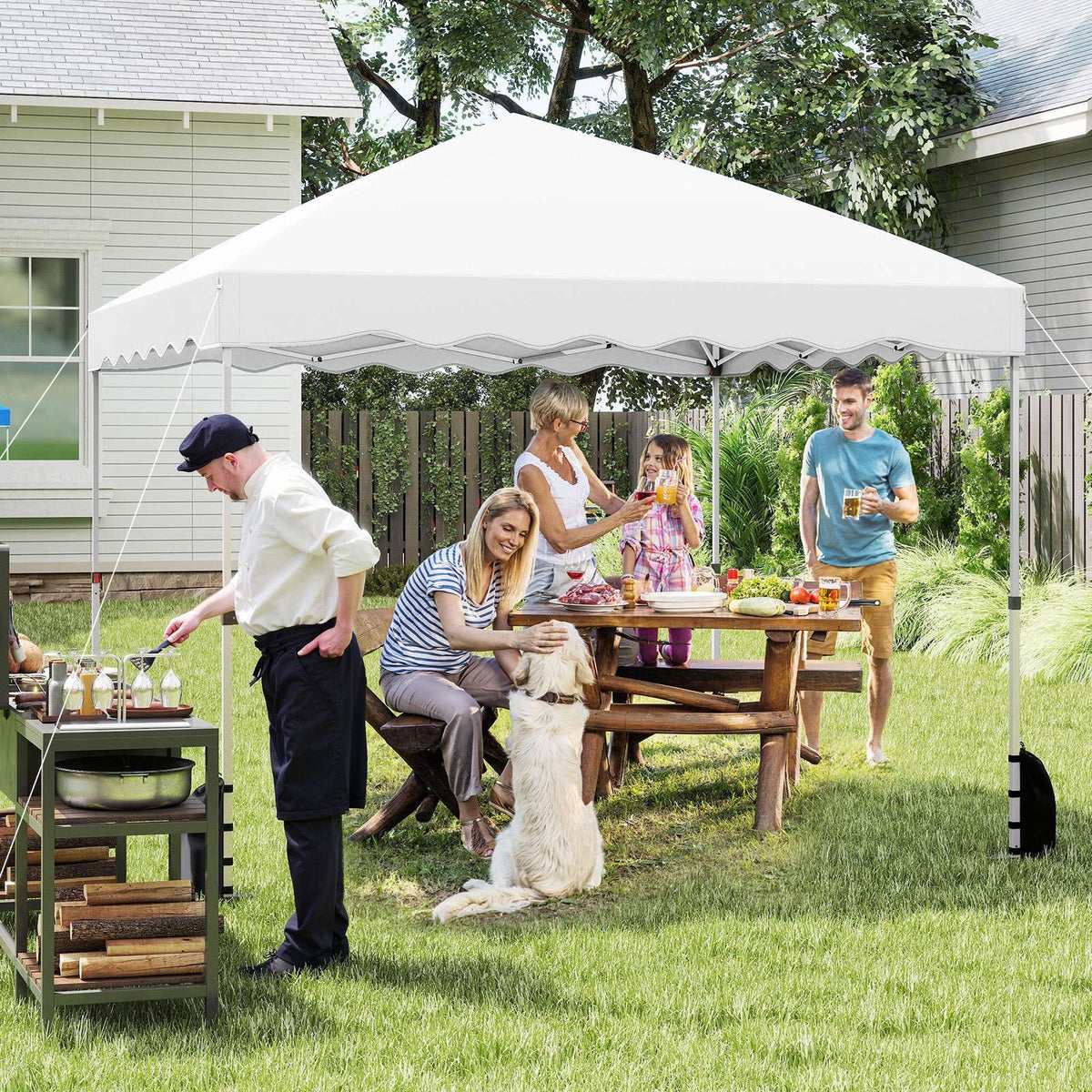 3 X 3 m Pop up Canopy Tent Portable Foldable Outdoor Patio Shelter w/Wheeled Bag