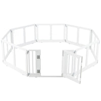 Clear Dog Playpen with Secure Locking Door, 6 Panels