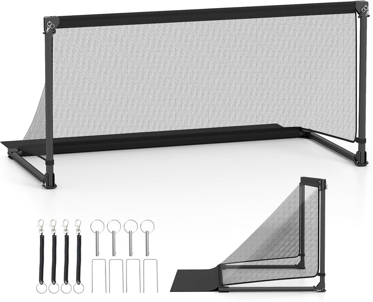 Soccer Goal, Portable POP Up Toddler Soccer Net w/Metal Frame
