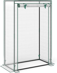 Portable Mini Greenhouse, Heavy Duty PE Cover, Elector-Coating Metal Frame