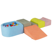 5-Piece Kids Climb and Crawl Soft Playset with Machine-Washable Covers