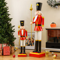 83cm/122cm Christmas Nutcracker Xmas Nutcracker Figure with High Hat and Beautiful Scepter