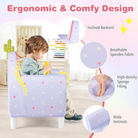 Kids Sofa Toddler Upholstered Armchair Unicorn Children Reading Chair