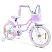 Mermaid Girls Bike with Adjustable Seat and Handlebar for Kids Aged 8+ Years Old