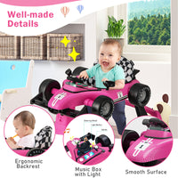 4-in-1 Baby Walker, Foldable Baby Activity Walker