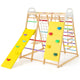 8-in-1 Wooden Jungle Gym Playset with Monkey Bars & Climbing Ladder