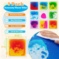 4/9-Pack 30 x 30 CM Square Liquid Puzzle Pads for Kids