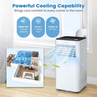 9000 BTU Portable Air Conditioner with Fan and Dehumidifier Mode