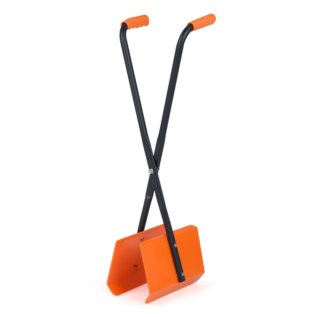 92 cm Leaf Grabber Rake with Long Handles and Metal Frame