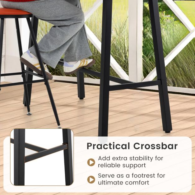 92 cm Patio Counter Height Bar Table Rectangular High Pub Table