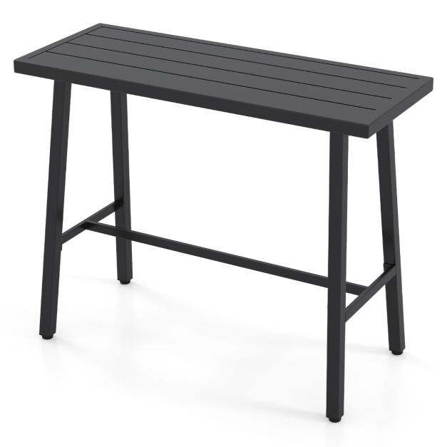 92 cm Patio Counter Height Bar Table Rectangular High Pub Table