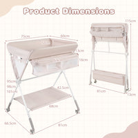 Portable Folding Baby Changing Table for Infant Newborn Nursery