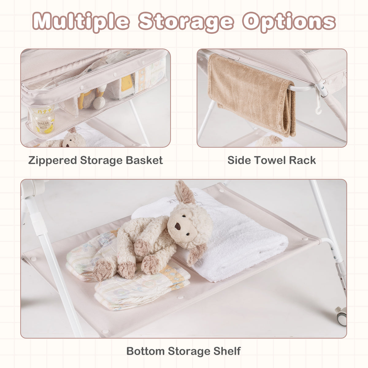 Portable Folding Baby Changing Table for Infant Newborn Nursery