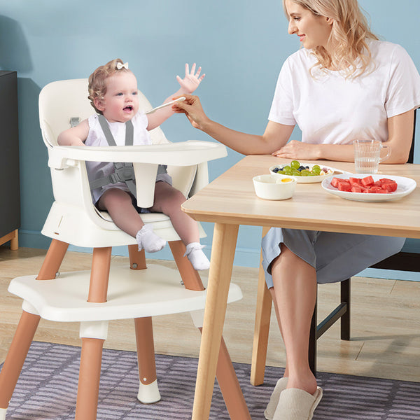 8 in 1 Baby Highchair, Convertible High Chair for Infants w/Adjustable & Washable Tray