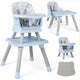 8 in 1 Baby Highchair, Convertible High Chair for Infants w/Adjustable & Washable Tray