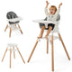 6-in-1 Convertible Wooden Baby High Chair