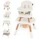 15-in-1 Convertible Baby High Chair, Multifunctional Kids Table & Chair Set