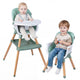 9-in-1 Convertible High Chair, Infants Booster Seat w/Harness and Waterproof Seat Cushion