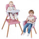 9-in-1 Convertible High Chair, Infants Booster Seat w/Harness and Waterproof Seat Cushion